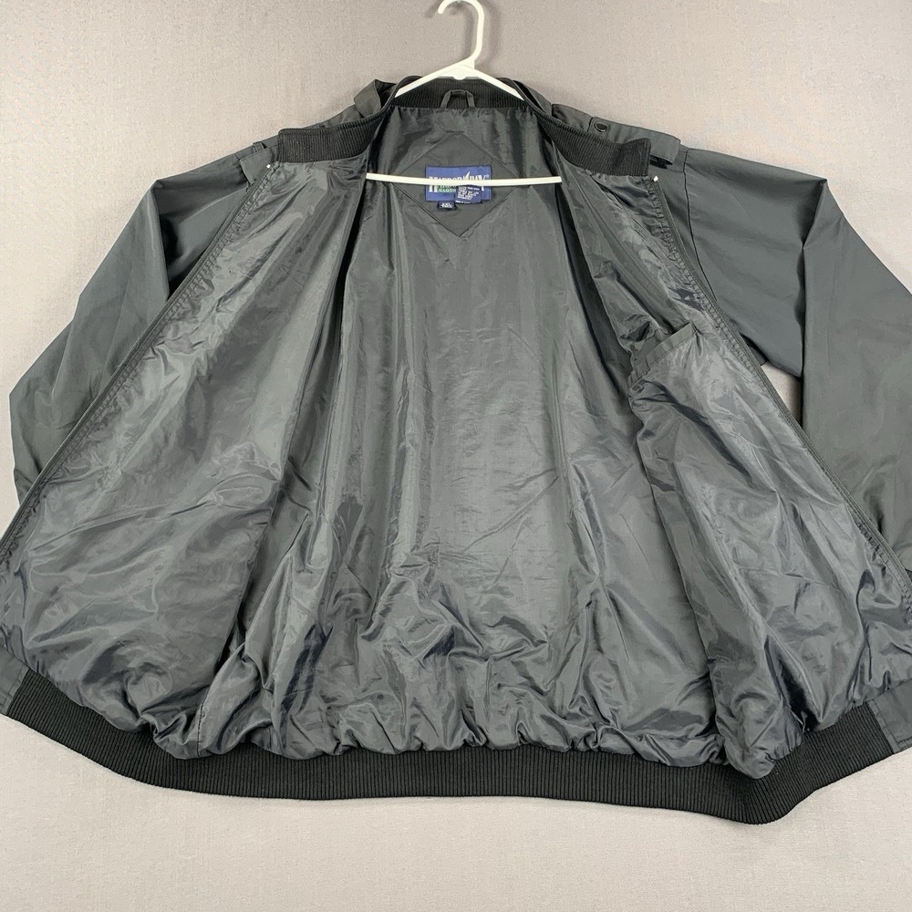 Harbor Bay Men 2XLT Tall Herrington Jacket Black Strap Collar LightWT DISCOLOR - Picture 7 of 15